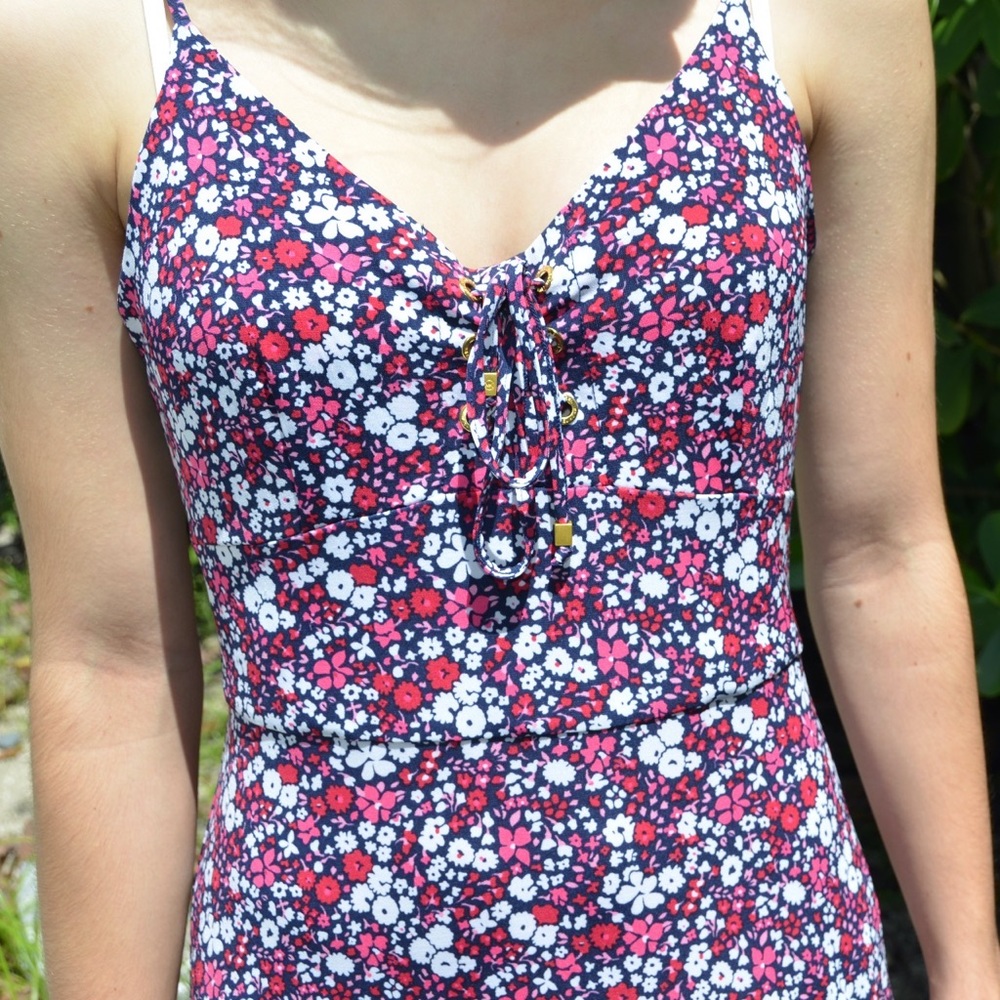 Michael Kors eclectic pink basic sundress/maxidress.